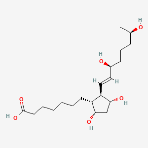 Chemical structure of 19R-hydroxy-PGF1alpha