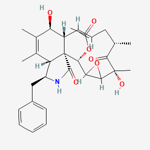 Chemical structure of 19,20-Epoxycytochalasin C