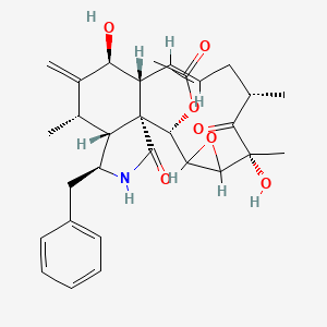 Chemical structure of 19,20-Epoxycytochalasin D