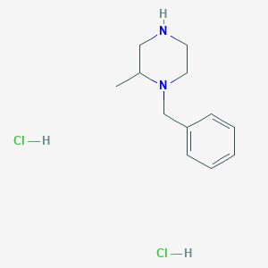 Chemical structure of 1-Benzyl-2-methylpiperazine (hydrochloride)