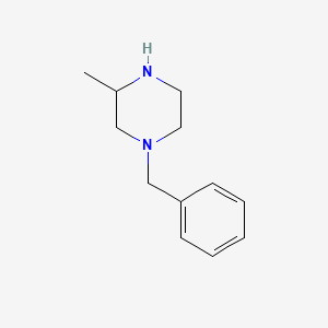 Chemical structure of 1-Benzyl-3-methylpiperazine