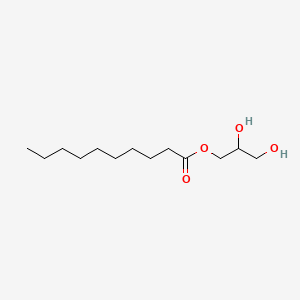 Chemical structure of 1-Decanoylglycerol