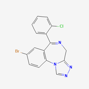 Chemical structure of 1-demethyl Phenazolam
