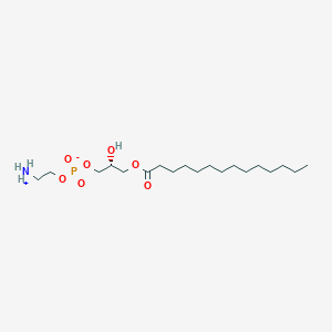 Chemical structure of 1-Myristoyl-2-hydroxy-sn-glycero-3-PE
