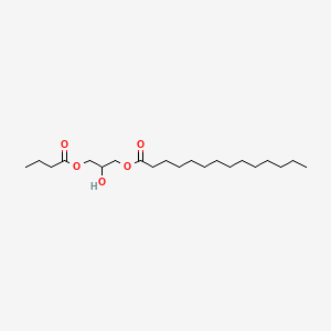 Chemical structure of 1-Myristoyl-3-Butyryl-rac-glycerol