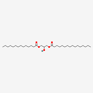 Chemical structure of 1-Myristoyl-3-Palmitoyl-rac-glycerol
