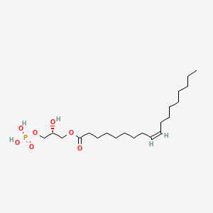 Chemical structure of 1-Oleoyl Lysophosphatidic Acid