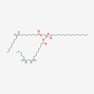 Chemical structure of 1-Oleoyl-2-Palmitoyl-3-Linoleoyl-rac-glycerol
