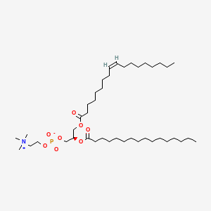 Chemical structure of 1-Oleoyl-2-palmitoyl-sn-glycero-3-PC