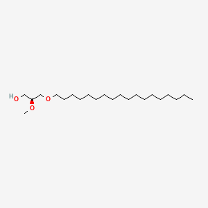 Chemical structure of 1-O-Octadecyl-2-O-methyl-sn-glycerol