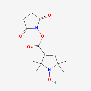 Chemical structure of 1-Oxyl-2,2,5,5-tetramethylpyrroline-3-carboxylate NHS ester