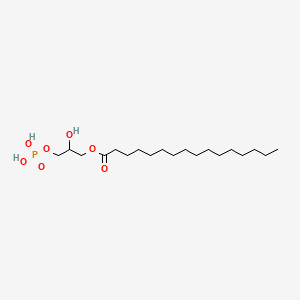 Chemical structure of 1-Palmitoylglycerol 3-phosphate