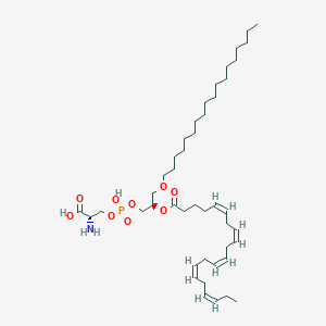 Chemical structure of 1-Palmitoyl-2-(±)17(18)-EpETE-sn-glycero-3-PC
