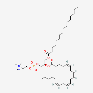 Chemical structure of 1-Palmitoyl-2-Arachidonoyl-sn-glycero-3-PC