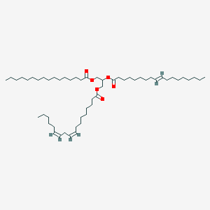 Chemical structure of 1-Palmitoyl-2-Elaidoyl-3-Linoleoyl-rac-glycerol