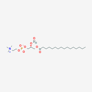 Chemical structure of 1-Palmitoyl-2-formylyl PC