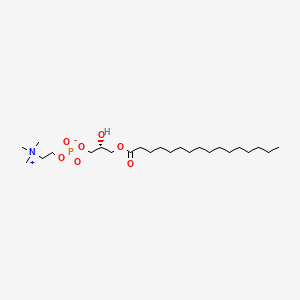 Chemical structure of 1-Palmitoyl-2-hydroxy-sn-glycero-3-PC