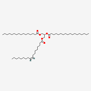 Chemical structure of 1-Palmitoyl-2-Stearoyl-3-Oleoyl-rac-glycerol