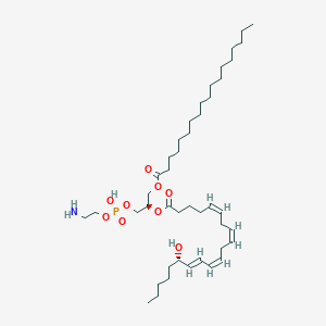 Chemical structure of 18:0/15-Hete-PE