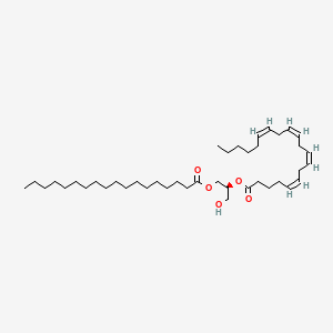 Chemical structure of 1-Stearoyl-2-Arachidonoyl-sn-Glycerol