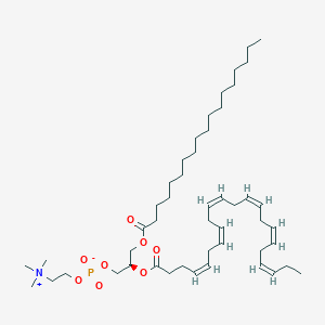 Chemical structure of 1-Stearoyl-2-docosahexaenoyl-sn-glycero-3-PC