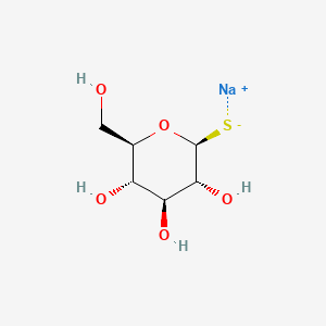 Chemical structure of 1-thio-β-D-Glucose (sodium salt)