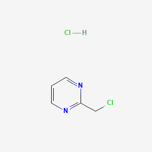 Chemical structure of 2-(Chloromethyl)pyrimidine hydrochloride