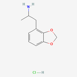 Chemical structure of 2,3-MDA (hydrochloride)