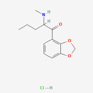 Chemical structure of 2,3-Pentylone isomer (hydrochloride)