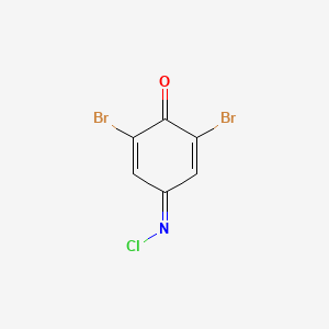Chemical structure of 2,6-Dibromoquinone-4-chlorimide
