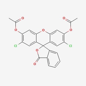 Chemical structure of Diacetyldichlorofluorescein