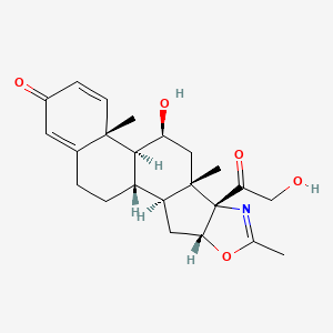 Chemical structure of 21-Desacetyldeflazacort