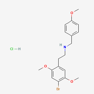 Chemical structure of 25B-NB4OMe (hydrochloride)