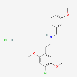 Chemical structure of 25C-NB3OMe (hydrochloride)