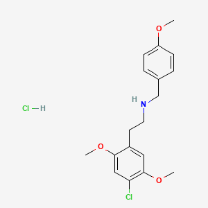 Chemical structure of 25C-NB4OMe (hydrochloride)