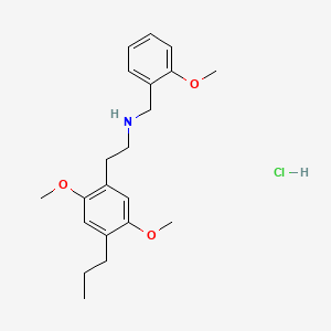 Chemical structure of 25P-Nbome hydrochloride