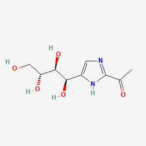 Chemical structure of 2-Acetyl-5-tetrahydroxybutyl Imidazole