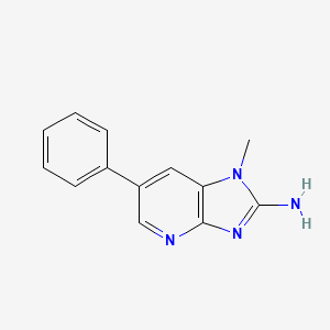Chemical structure of 2-Amino-1-methyl-6-phenylimidazo[4,5-b]pyridine