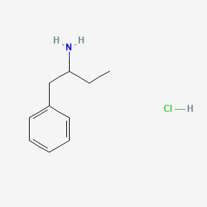 Chemical structure of 2-Amino-1-phenylbutane (hydrochloride)