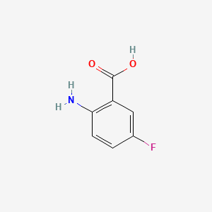 Chemical structure of 2-Amino-5-fluorobenzoic Acid