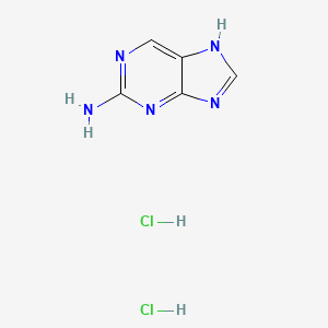 Chemical structure of 2-Aminopurine (hydrochloride)
