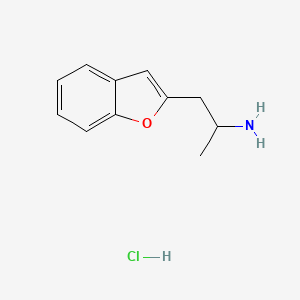 Chemical structure of 2-APB (hydrochloride)