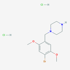 Chemical structure of 2C-B-BZP (hydrochloride)