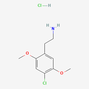 Chemical structure of 2C-C Hydrochloride