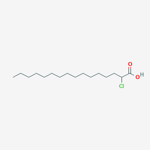 Chemical structure of 2-chloro Palmitic Acid
