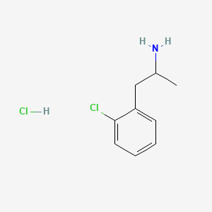 Chemical structure of 2-Chloroamphetamine hydrochloride
