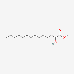 Chemical structure of Methyl 2-hydroxytetradecanoate