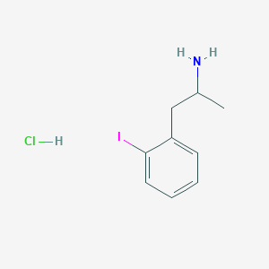Chemical structure of 2-Iodoamphetamine (hydrochloride)