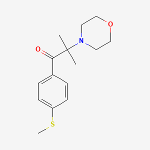Chemical structure of 2-methyl-4'-(methylthio)-2-Morpholinopropiophenone