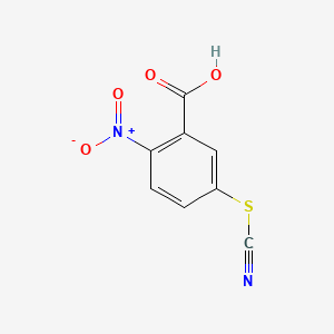 Chemical structure of 2-Nitro-5-thiocyanatobenzoic Acid